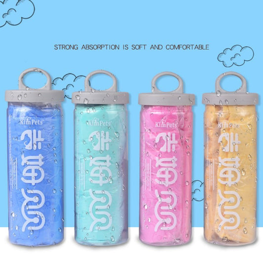 Absorbent Deerskin Pet Towel – Soft Bath Towel for Dogs