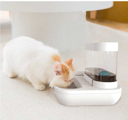 Pet Cat & Dog Bowl – 1.5L Automatic Drinking Fountain & Feeder