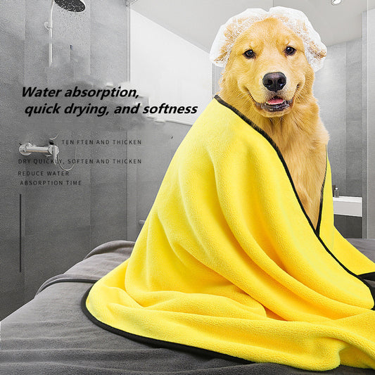 Quick-Drying Pet Towels – Soft Microfiber Bath Towel for Dogs & Cats