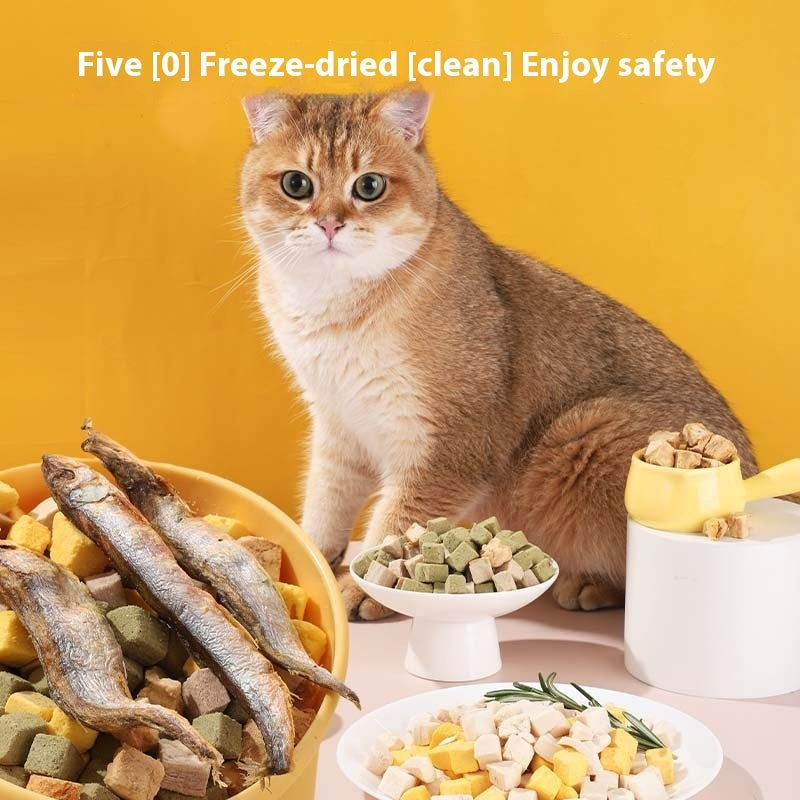 Pet Freeze-Dried Snacks – Egg Yolk & Chicken, Grain-Free Treats for Dogs & Cats