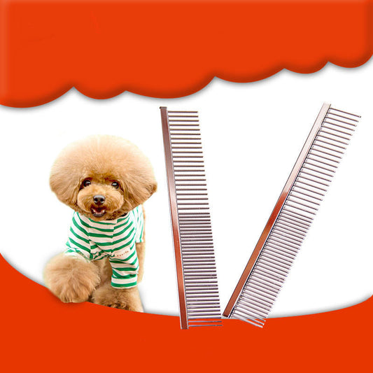 Pet Grooming Comb – Dog & Cat Hair Removal Brush for Shedding, Detangling & Cleaning