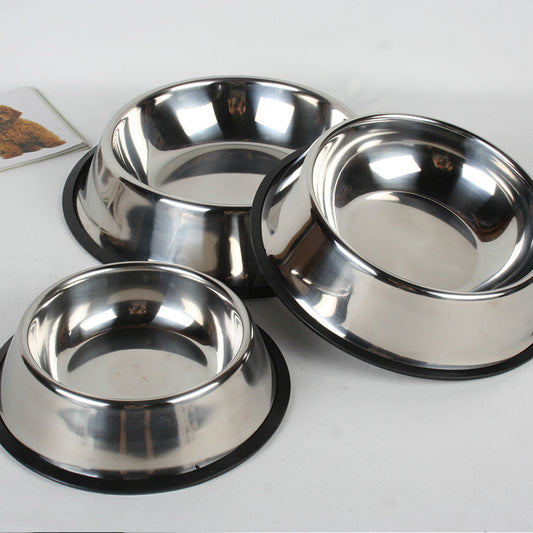 Classic Stainless Steel Pet Bowls – Durable Food & Water Bowls for Dogs & Cats
