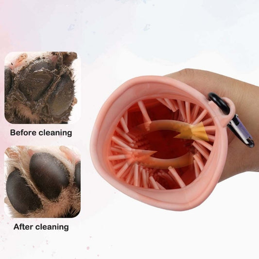2-in-1 Pet Paw Cleaner Cup – Portable Dog & Cat Foot Washer for Easy Paw Cleaning