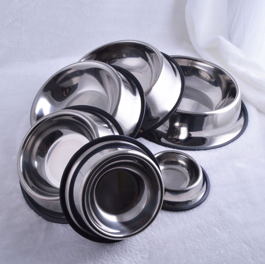 Classic Stainless Steel Pet Bowls – Durable Food & Water Bowls for Dogs & Cats