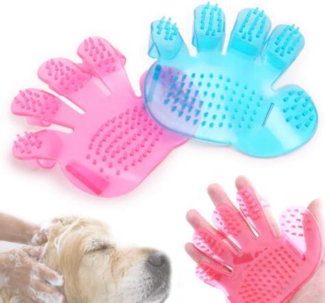 Pet Finger Grooming Brush – Soft Massage Bath Brush for Cats & Dogs