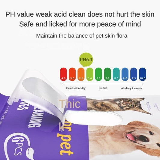 Pet Cleaning & Deodorizing Bathing Wipes – Coconut Oil Grooming Wipes for Dogs & Cats, Daily Care and Travel, Hypoallergenic