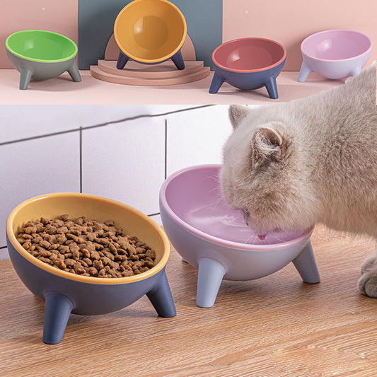 Cat & Dog Bowl with Stand – Nordic Color Pet Feeder for Dogs & Rabbits