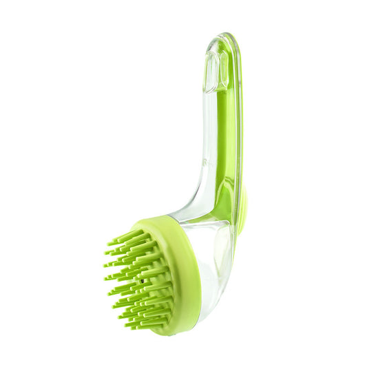 Pet Bath Brush – Long Handle Grooming Comb for Dogs & Cats, Shower Cleaning Brush