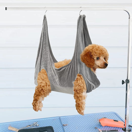 Pet Bath Drying Towel with Hook – Hammock-Style Quick-Dry Towel for Dogs & Cats
