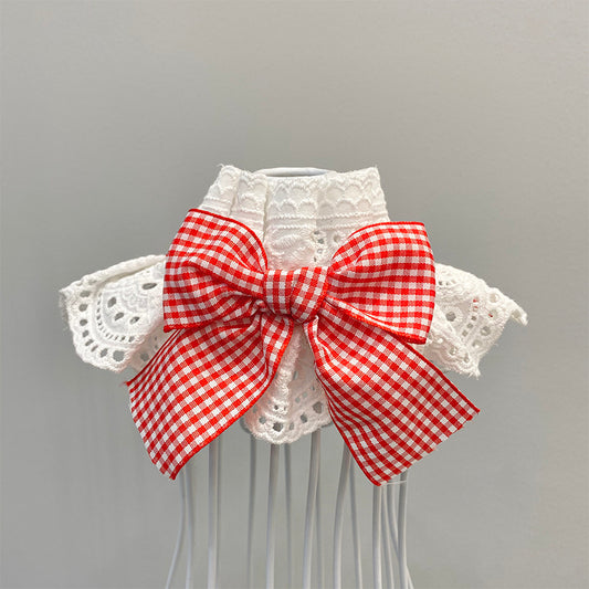 Pet Saliva Towel Bib – Bow Tie Style for Dogs & Cats