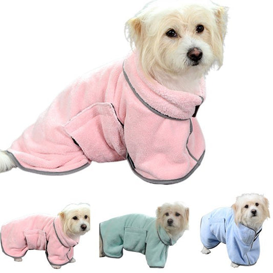 Quick-Drying Pet Towel – Microfiber Absorbent Bathrobe for Dogs & Cats