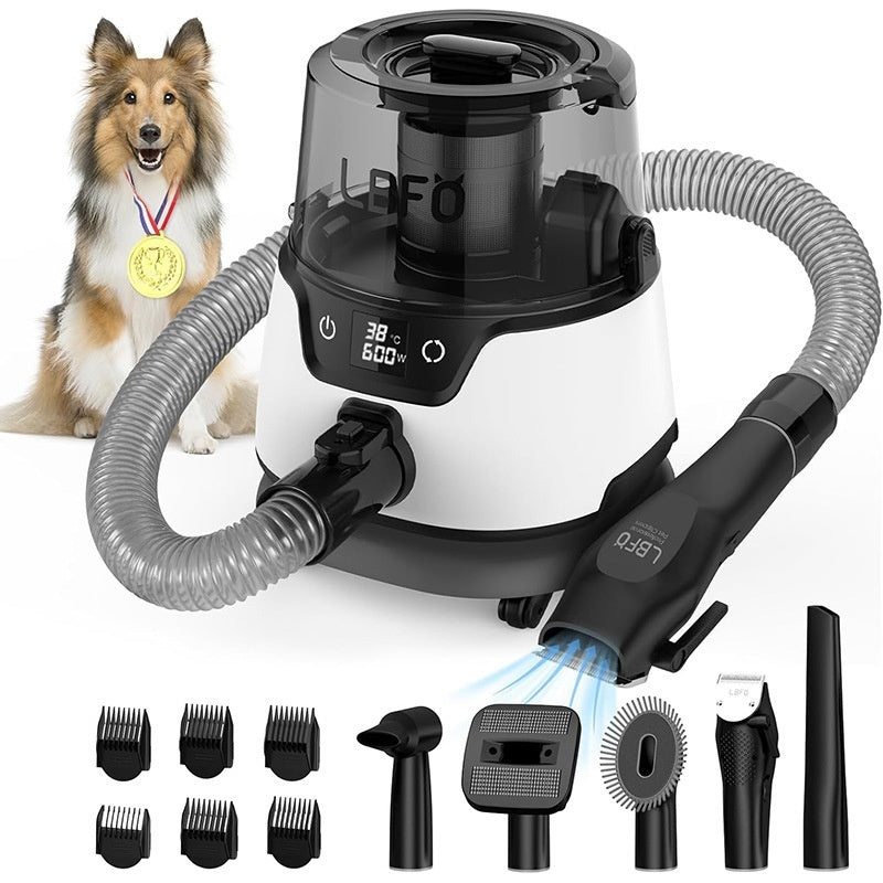 Pet Hair Suction & Blower – High Power Low Noise Grooming Tool for Dogs & Cats