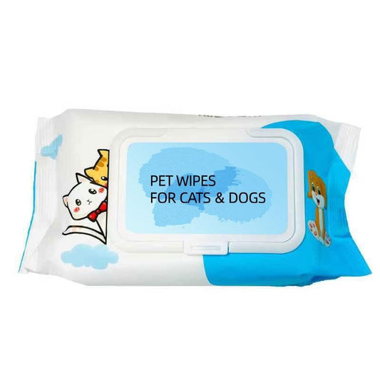 Pet Wet Wipes – Plant-Based, Unscented Cleaning & Deodorizing Wipes for Dogs & Cats
