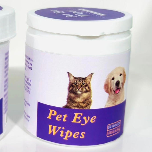 Pet Eye Wipes – 200 Gentle Wipes for Dogs & Cats Tear Stain Removal
