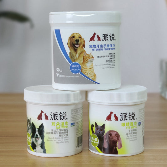 Pet Cleaning Wipes – Gentle Wipes for Dogs & Cats Teeth and Hygiene