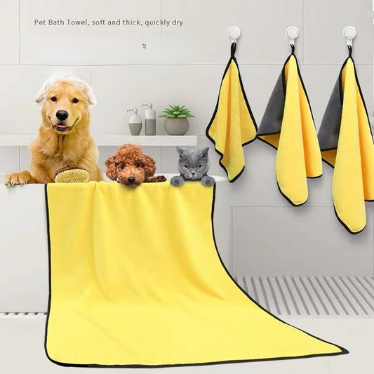 Quick-Drying Pet Towels – Soft Microfiber Bath Towel for Dogs & Cats