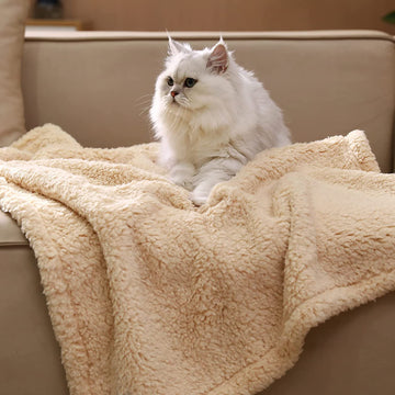 Shu Cotton Velvet Pet Blanket – Warm & Soft Blanket for Dogs & Cats