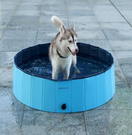 Foldable Pet Swimming Pool for Dogs & Cats – Portable Large Dog Bath Tub, Durable Outdoor Pet Pool for Bathing & Play