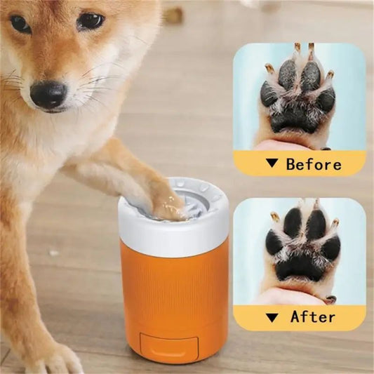 Pet Foot Washing Cup – Automatic Paw Cleaner for Dogs & Cats Grooming
