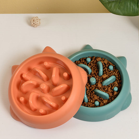 Slow Feeder Pet Bowl – Anti-Choking Dog & Cat Eating Plate