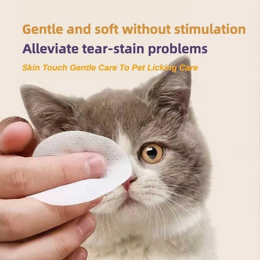 Pet Eye Wipes – 200 Gentle Wipes for Dogs & Cats Tear Stain Removal