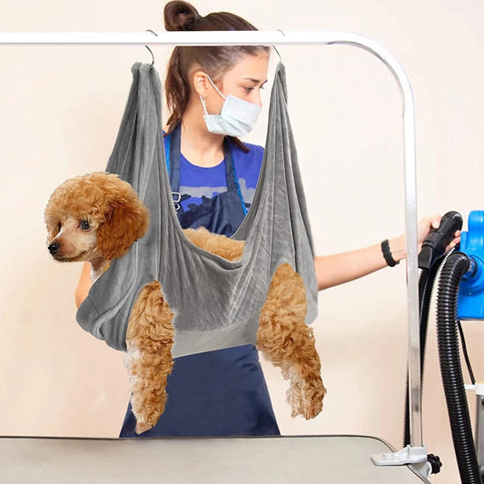 Pet Bath Drying Towel with Hook – Hammock-Style Quick-Dry Towel for Dogs & Cats