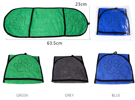 Pet Absorbent Dog Bath Towel – Quick-Drying Soft Microfiber Towel