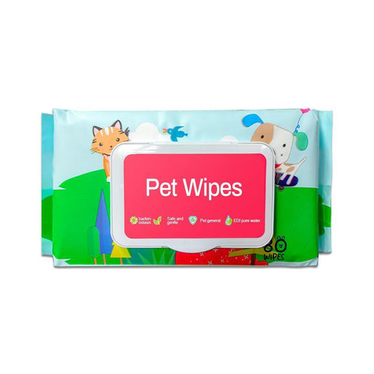 Dog & Cat Wet Wipes – Fragrance-Free, Plant-Based Hypoallergenic Cleansing Wipes