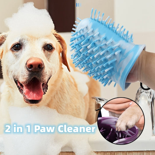 2-in-1 Pet Paw Cleaner Cup – Portable Dog & Cat Foot Washer for Easy Paw Cleaning