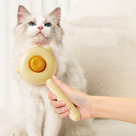 Cat & Dog Grooming Comb – Pet Hair Removal Brush, Massage Scratcher & Cleaning Supplies
