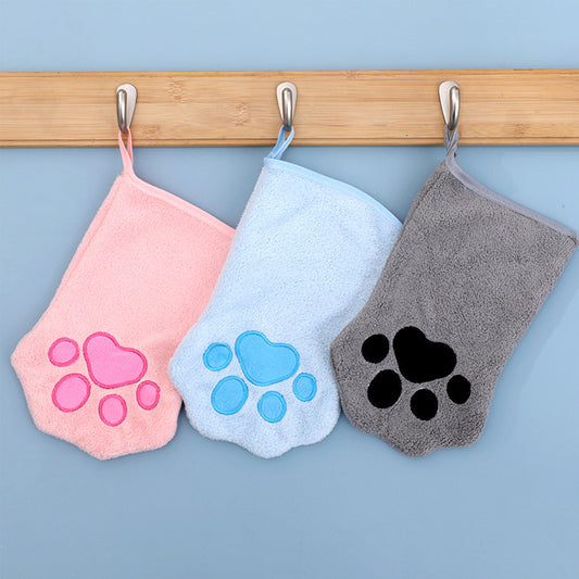Quick-Drying Pet Glove Towel – Super Absorbent for Dogs & Cats