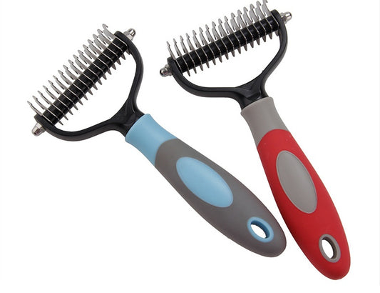 Pet Dematting Comb – Dog & Cat Hair Removal & Grooming Cleaning Tool