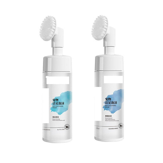 Pet Foot Cleaning Foam – Dog & Cat Paw Massager and Cleaner